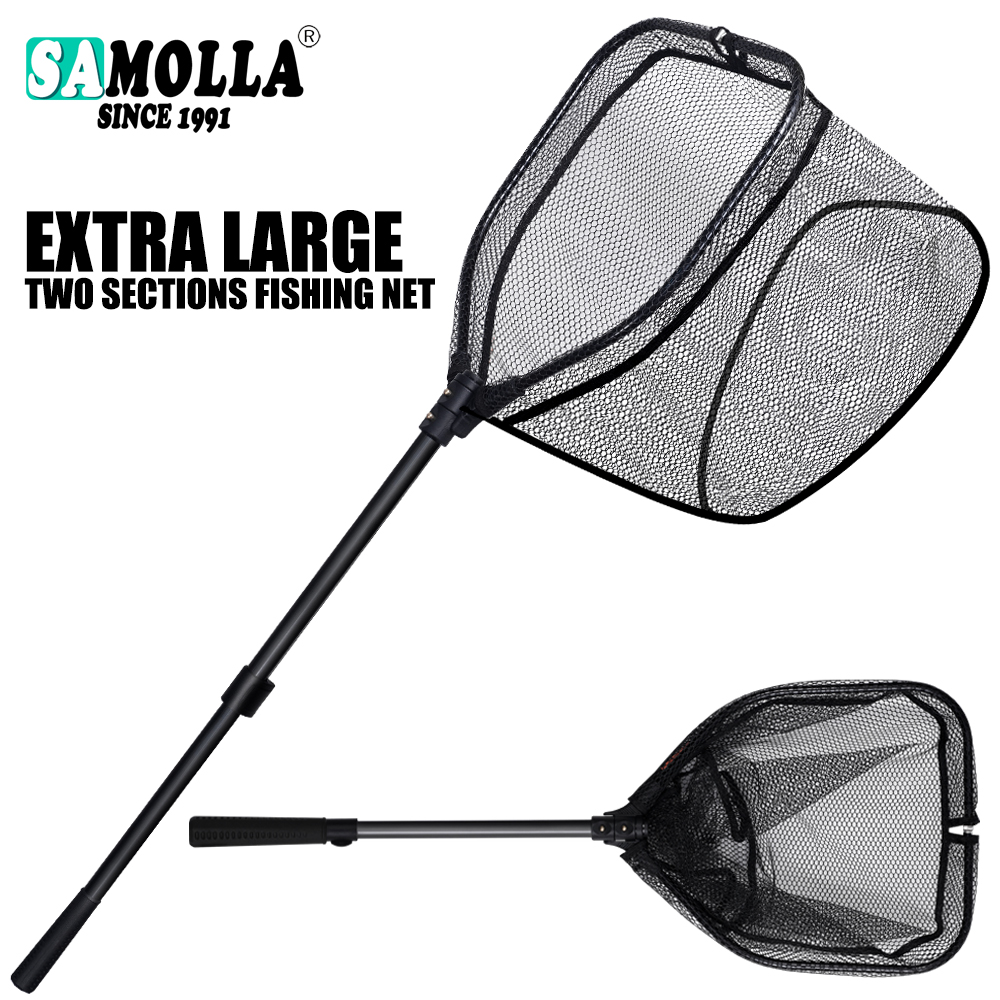 Landing Net Telescopic - كبيرة الحجم سبائك الألومنيوم الصيد صافي