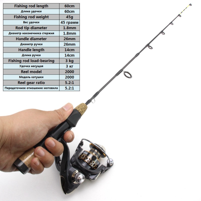 60 سنتيمتر 2 نصائح قضيب بكرة ا - مراجعة Fishing Equipment Europe وسعره
