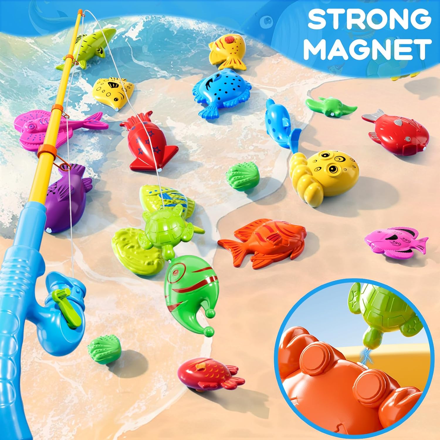 لعبة صيد السمك للأطفال في حوض  - مراجعة Fishing Equipment For Kids وسعره