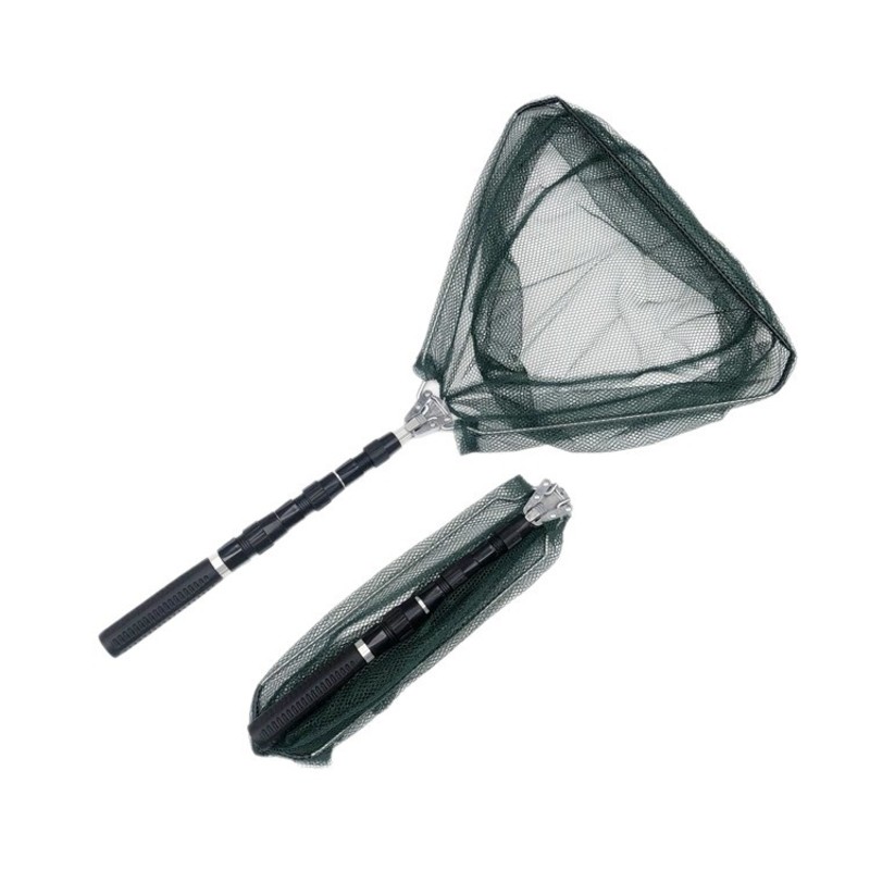 شبكة صيد السمك A12E مع مقبض تل - مراجعة Landing Net Telescopic وسعره