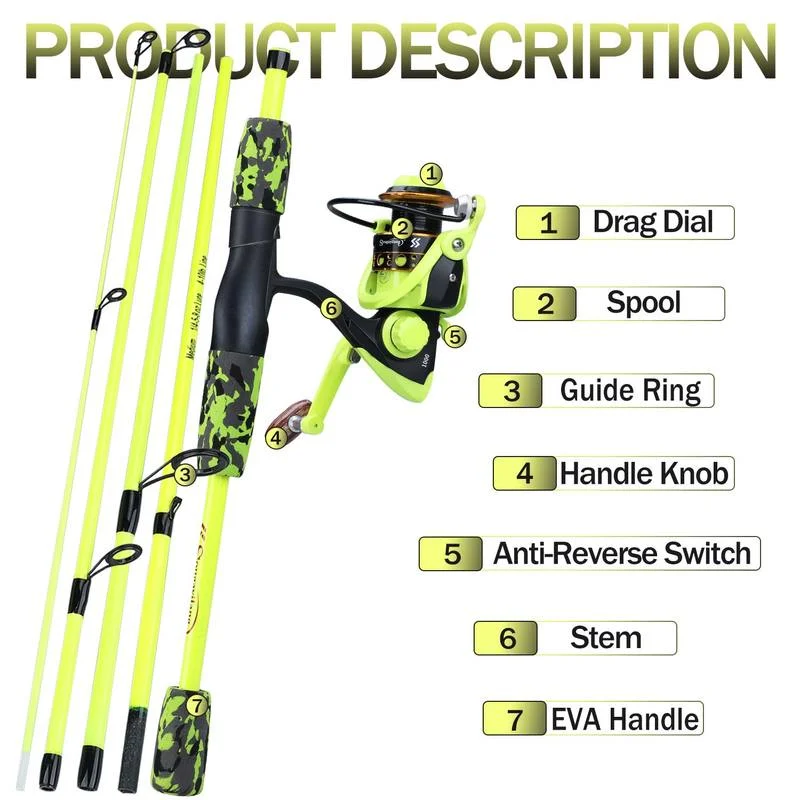 طقم صيد محمول من سوجاييلانج مك - مراجعة Fishing Equipment Europe وسعره