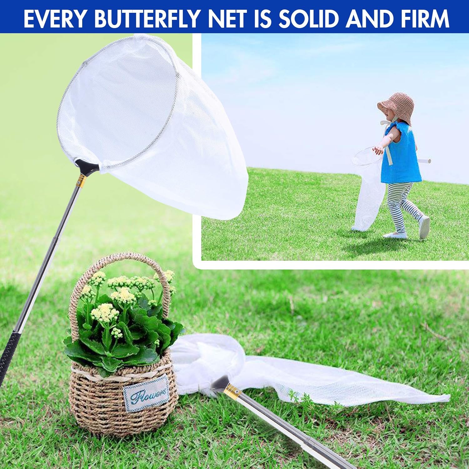 شبكة احترافية للحشرات والفراشا - مراجعة Landing Net Telescopic وسعره