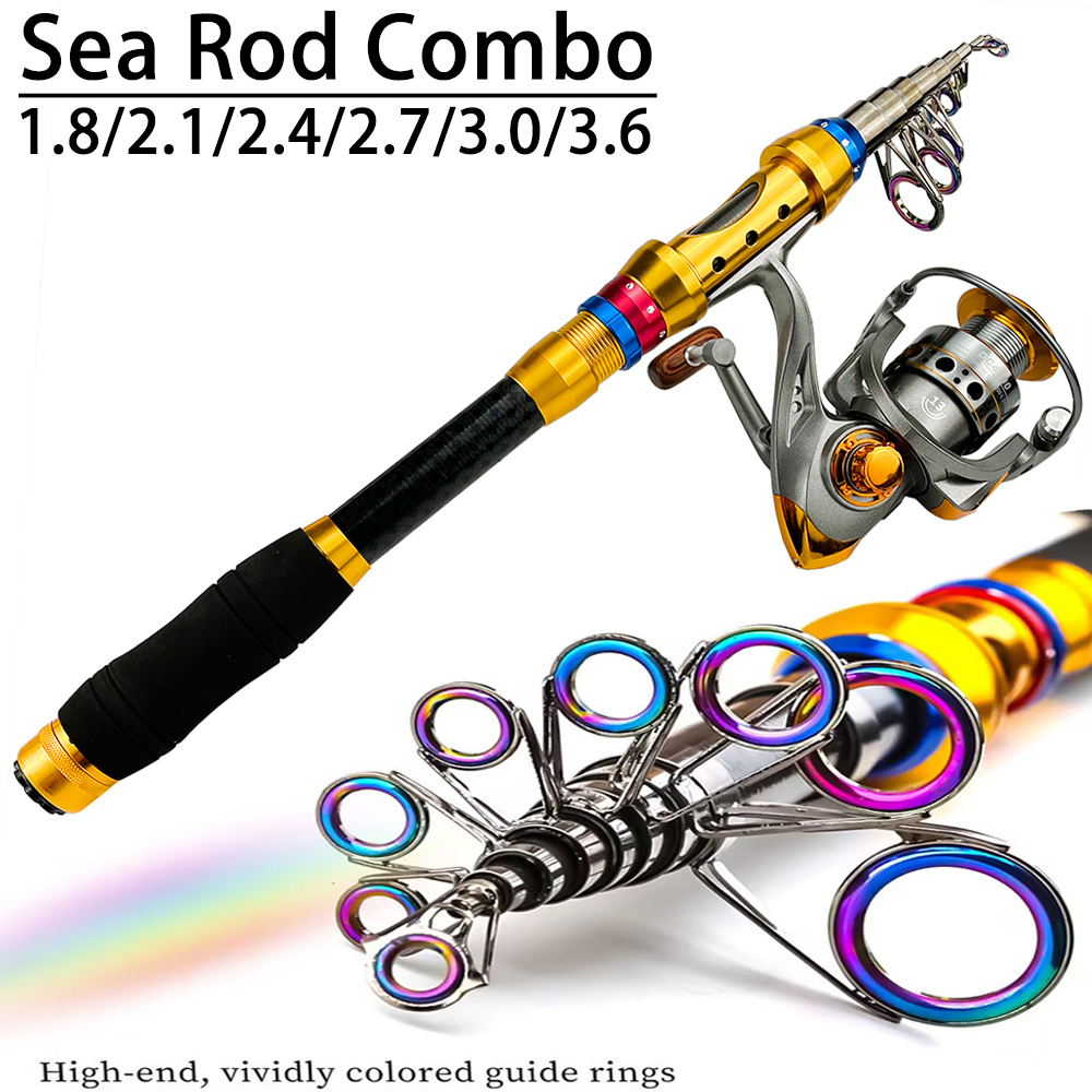 1.8-3.6 متر تلسكوبي الصيد رود  - مراجعة Fishing Equipment Europe وسعره